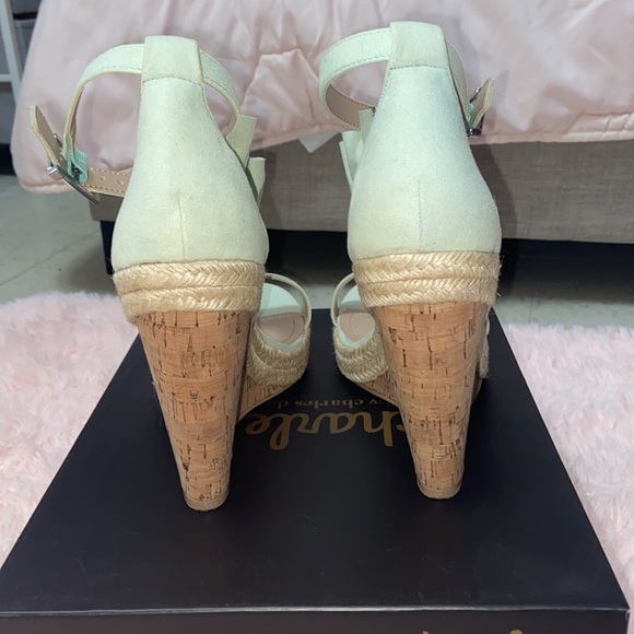 CHARLES DAVID Brooke Mint-MS Microsuede W SZ 10 - Picture 3 of 8